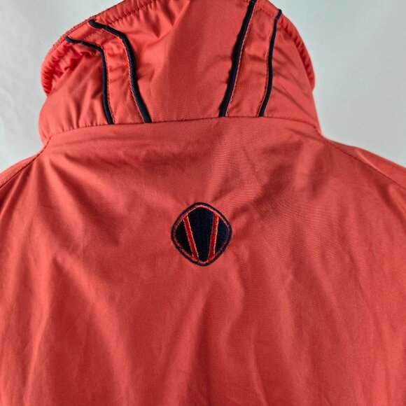 Sunice Jacket Mens Medium Orange Red Half Zip Windbreaker Weather Golf Pullover - Picture 6 of 9